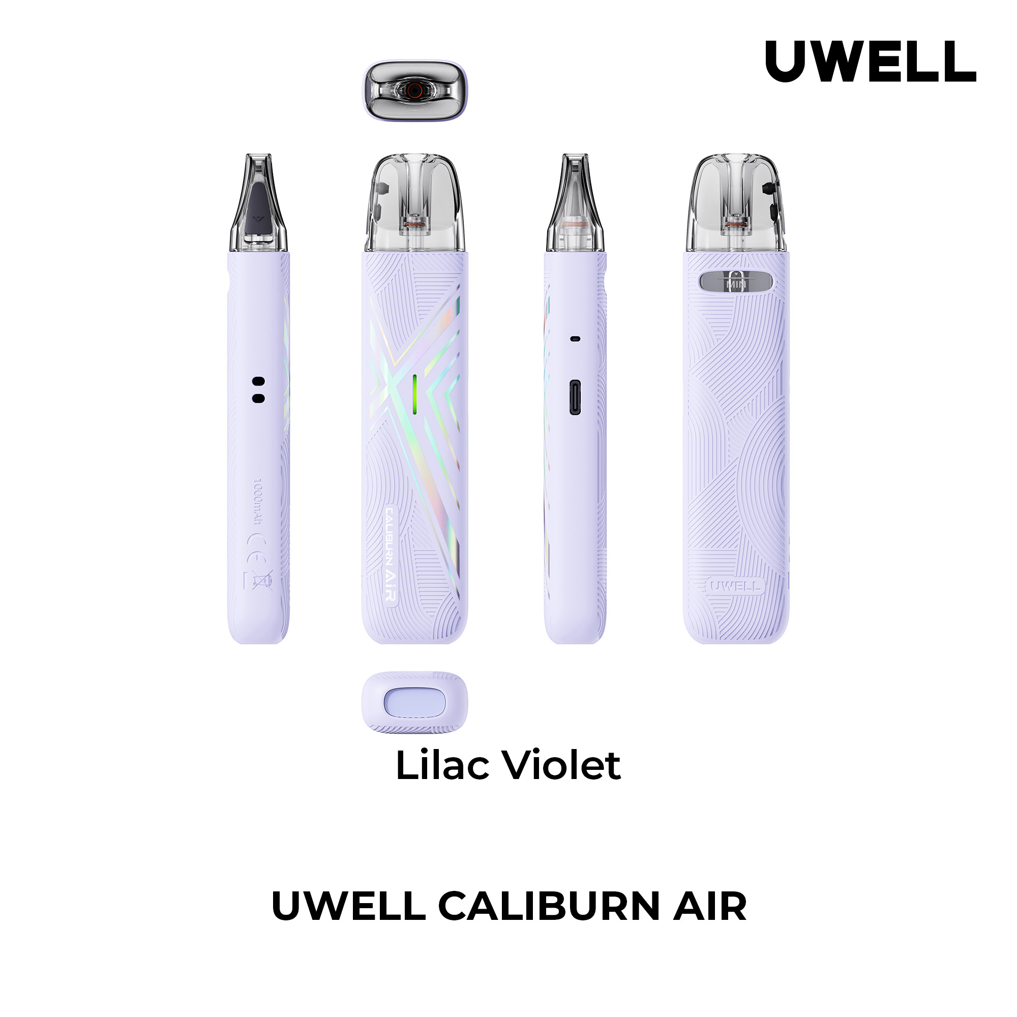 Uwell Caliburn AIR Lilac Violet – alle Ansichten
