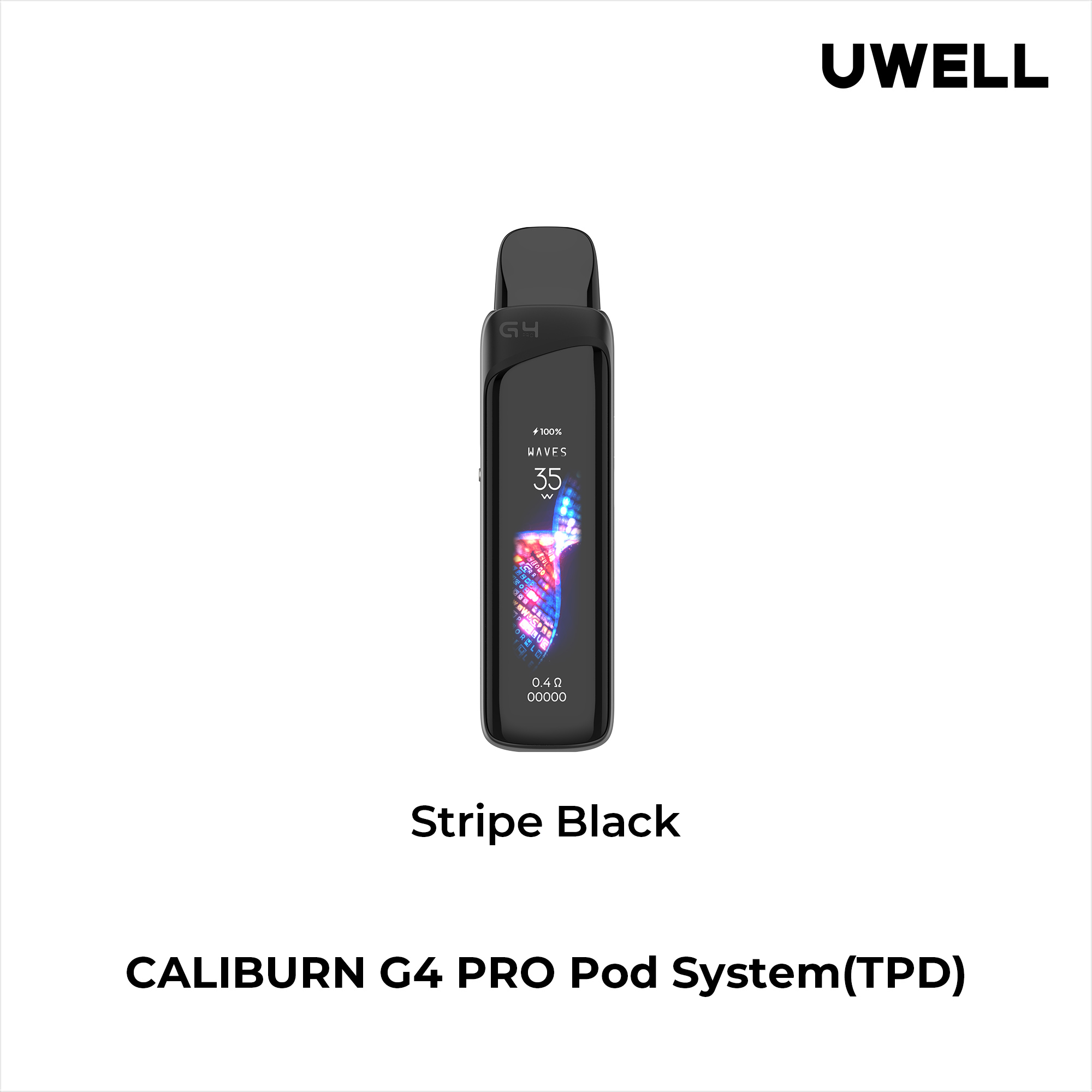 Uwell Caliburn G4 Pro Stripe Black