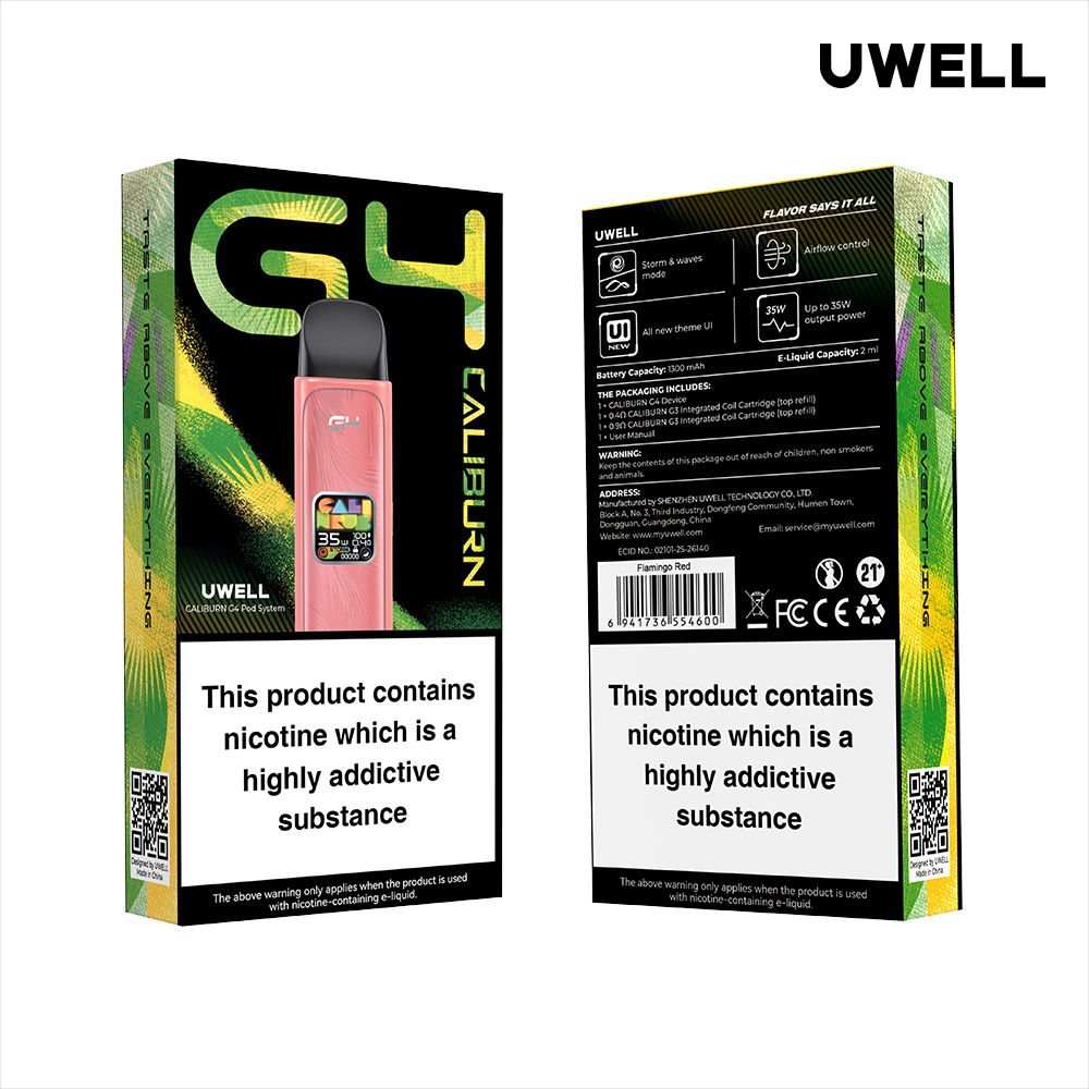 Uwell Caliburn G4 Flamingo Red – Originalverpackung