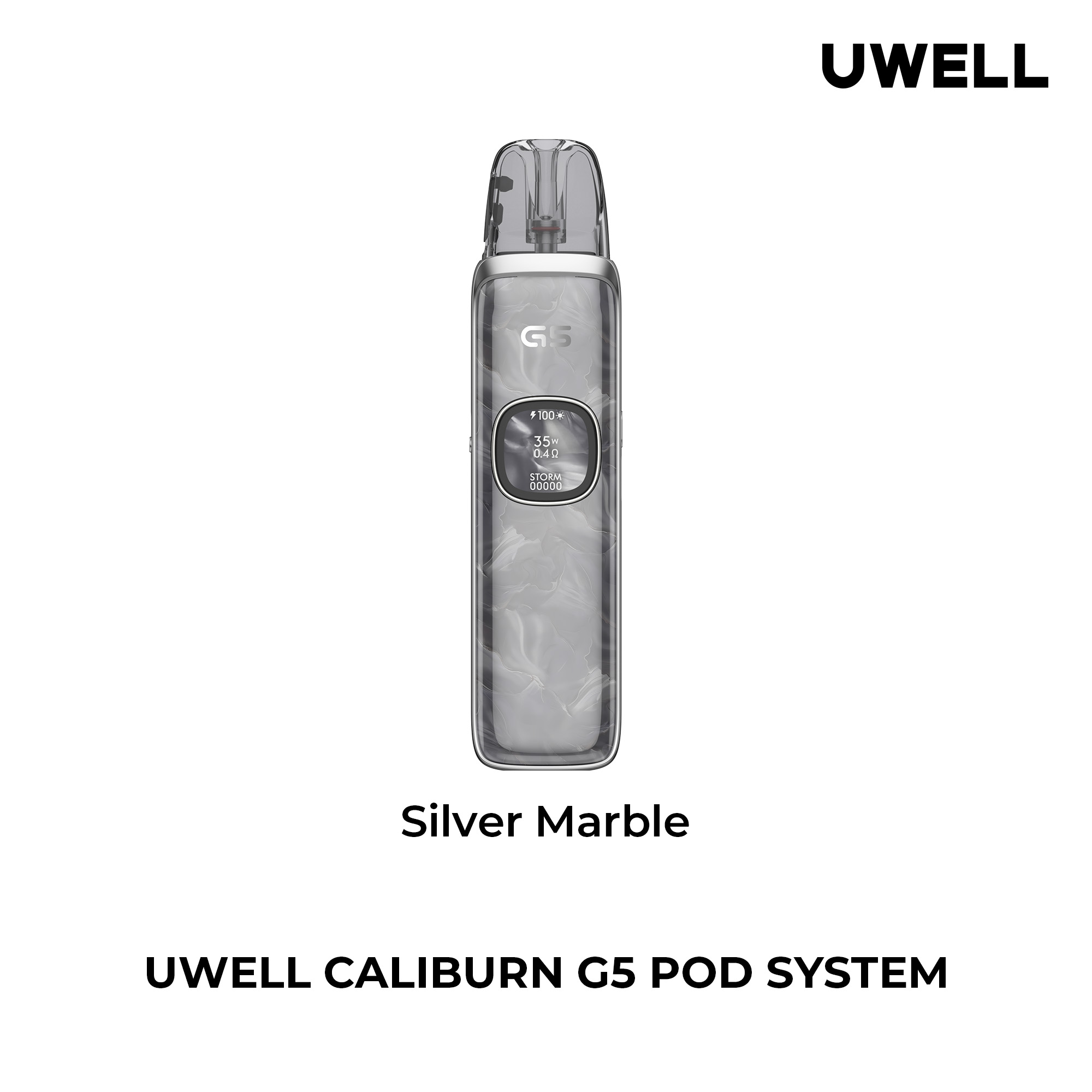 Silberne & graue Uwell Vape